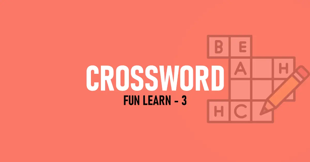 Crossword mcqs 4 exams fun learn 3