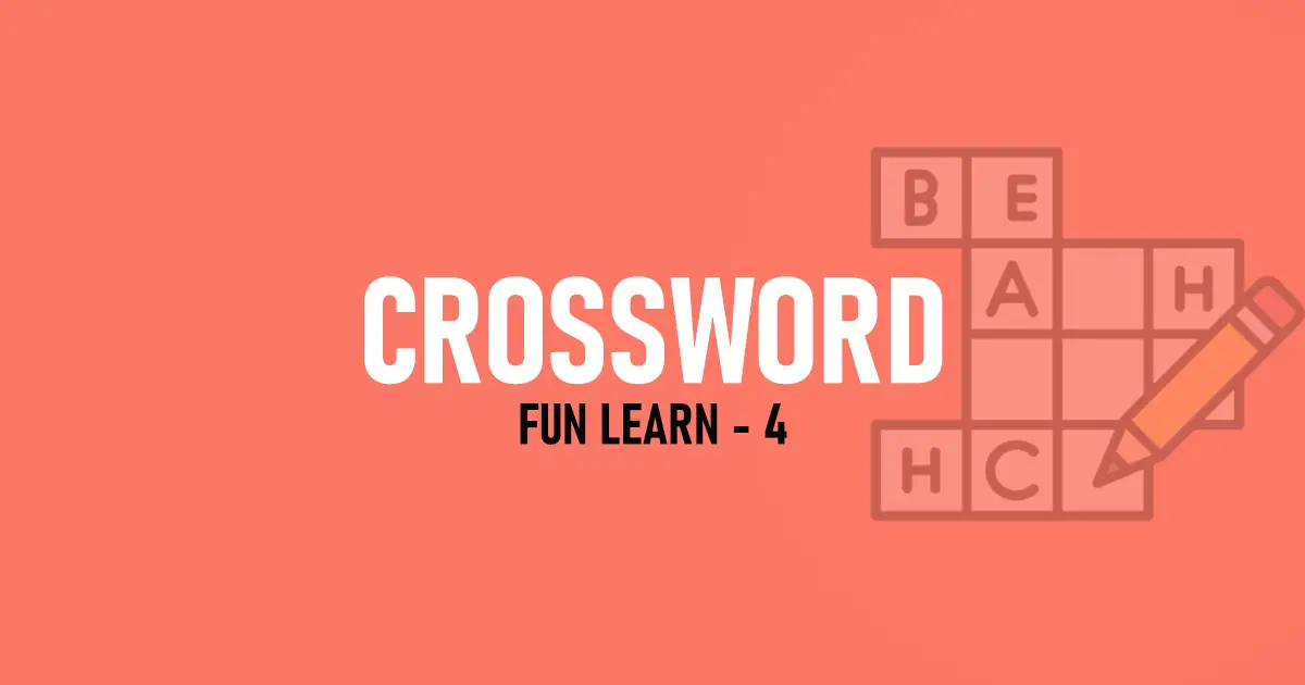 Crossword mcqs 4 exams fun learn 4