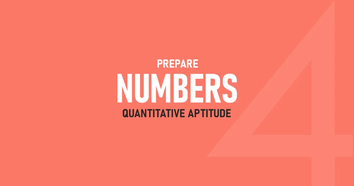 Prepare Numbers Quantitative Aptitude MCQs 4 Exams